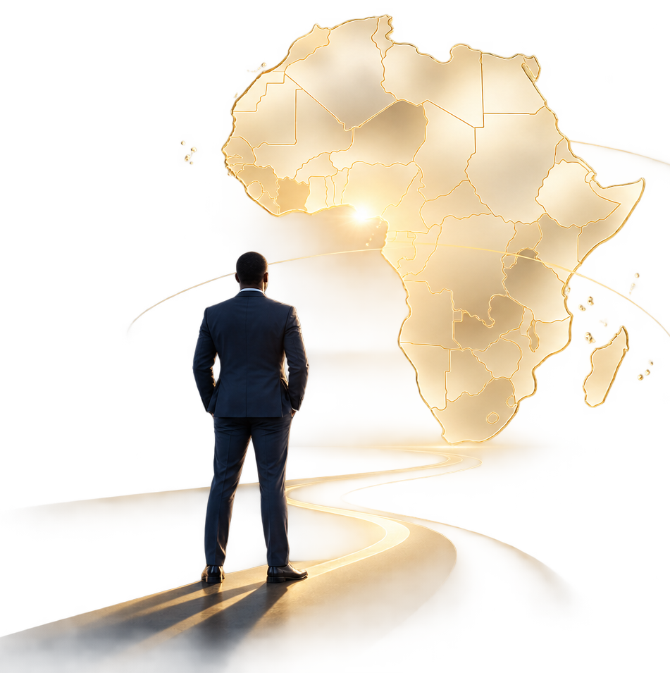 Carte de l'Afrique — Cabinet de conseil en transformation des PME africaines Kauri Impact 360
